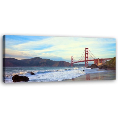 Obraz na płótnie, Golden Gate Bridge Most - 150x50