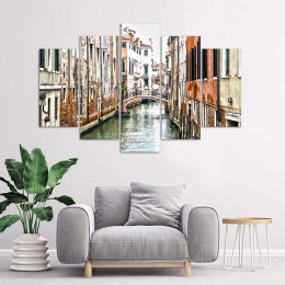 Obraz pięcioczęściowy na płótnie, Wenecja - 100x70