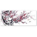 Obraz na płótnie, Japońskie kwiaty wiśni - 90x30