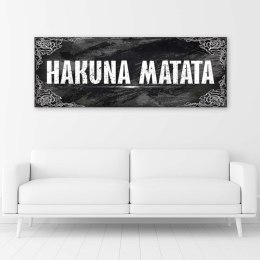 Obraz na płótnie, Napis Król Lew Hakuna Matata - 120x40