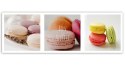 Obraz na płótnie, Słodkie burgery - zestaw - 150x50