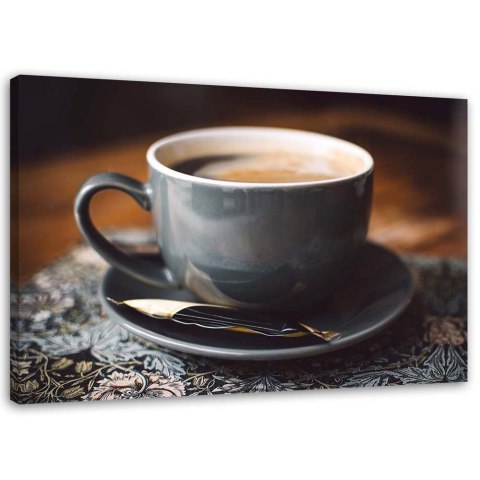 Obraz na płótnie, Filiżanka z kawą - 100x70