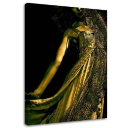 Obraz na płótnie, Kobieta w złotym pyle - 60x90