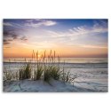 Obraz na płótnie, Zachodzące słońce na plaży - 100x70