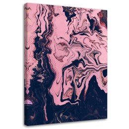 Obraz na płótnie, Abstrakcja różowa malowana - 70x100