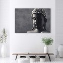 Obraz na płótnie, Budda na szarym tle - 100x70
