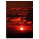 Obraz na płótnie, Czerwony zachód słońca - 60x90