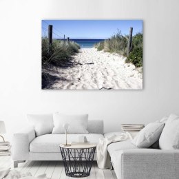 Obraz na płótnie, Ścieżka przez wydmy na plażę - 60x40