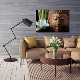 Obraz na płótnie, Budda bambus zen spa - 90x60