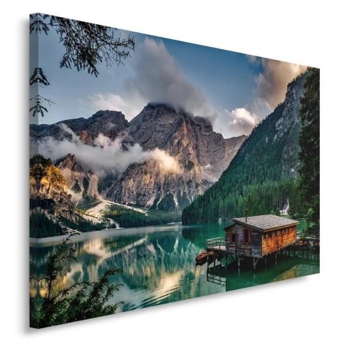 Obraz na płótnie, Domek w górach krajobraz Alpy - 60x40