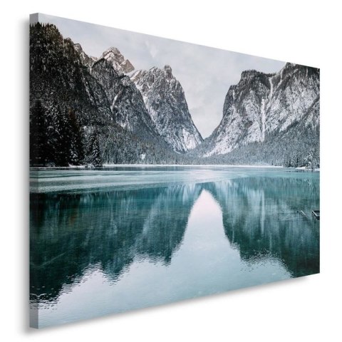 Obraz na płótnie, Góry, krajobraz, jezioro, natura - 100x70