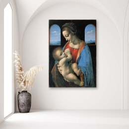 Obraz na płótnie, Madonna Litta - Da Vinci reprodukcja - 70x100