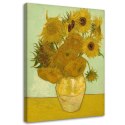 Obraz na płótnie, Słoneczniki - V. van Gogh reprodukcja - 40x60