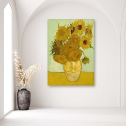 Obraz na płótnie, Słoneczniki - V. van Gogh reprodukcja - 40x60