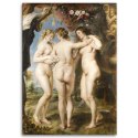 Obraz na płótnie, Trzy gracje - P. P. Rubens reprodukcja - 40x60