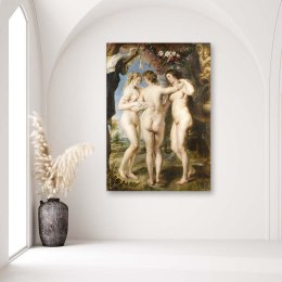 Obraz na płótnie, Trzy gracje - P. P. Rubens reprodukcja - 60x90