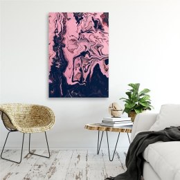 Obraz na płótnie, Abstrakcja malowana w różu - 80x120