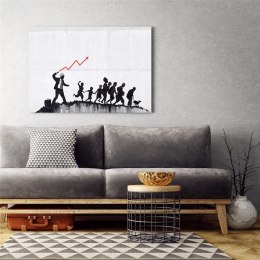 Obraz na płótnie, Banksy Ekomoniczna polityka - 100x70