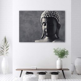 Obraz na płótnie, Budda na szarym tle - 120x80
