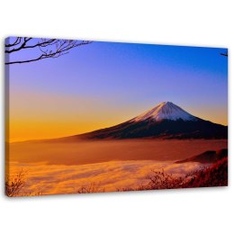 Obraz na płótnie, Góra Fuji skąpana w słońcu - 120x80