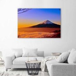 Obraz na płótnie, Góra Fuji skąpana w słońcu - 60x40