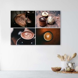Obraz na płótnie, Kawa i słodycze - 60x40