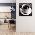 Obraz na płótnie, Kubek czarnej kawy - 50x50