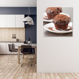 Obraz na płótnie, Muffiny czekoladowe - 30x30