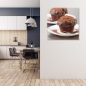 Obraz na płótnie, Muffiny czekoladowe - 50x50