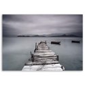 Obraz na płótnie, Zimowe jezioro - 100x70