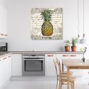 Obraz na płótnie, Ananas vintage - 40x40