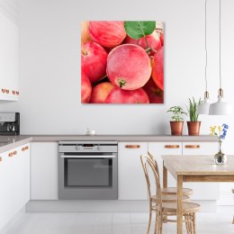 Obraz na płótnie, Jabłko owoc makro - 40x40