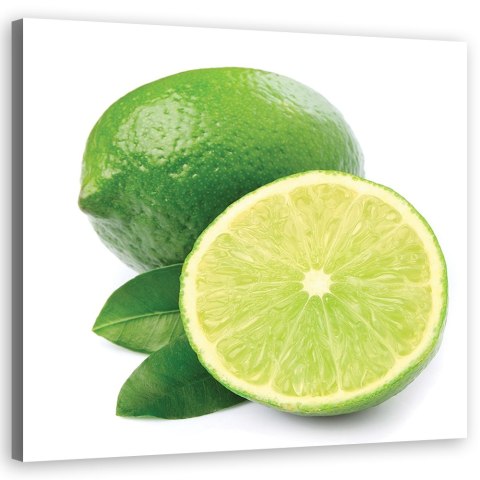 Obraz na płótnie, Owoce limonka - 50x50