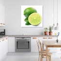 Obraz na płótnie, Owoce limonka - 60x60