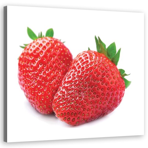 Obraz na płótnie, Owoce truskawki - 30x30