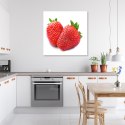 Obraz na płótnie, Owoce truskawki - 50x50
