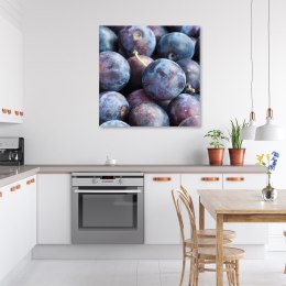 Obraz na płótnie, Śliwki owoce makro - 50x50