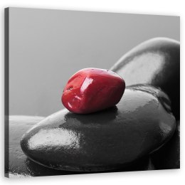Obraz, Czerwony kamień zen spa - 30x30
