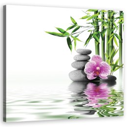 Obraz na płótnie, Ogród wodny zen - 30x30