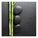 Obraz na płótnie, Bambus i kamienie zen - 40x40