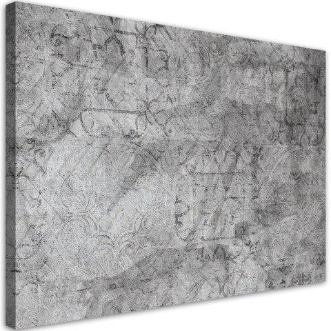 Obraz na płótnie, Szary wzór na betonowej ścianie - 100x70