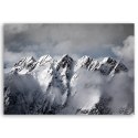 Obraz na płótnie, Szczyt góry zimą - 100x70