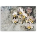 Obraz na płótnie, Słoneczne orchidee kwiaty - 100x70