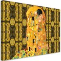 Obraz na płótnie, G.Klimt Spełnienie Kobieta Abstrakcja - 100x70