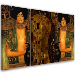 Obraz trzyczęściowy na płótnie, Judyta z głową Holofernesa - 60x40