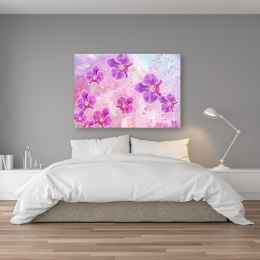 Obraz na płótnie, Orchidea Kwiaty Abstrakcja - 90x60