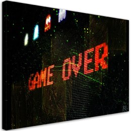 Obraz, Game Over dla gracza - 100x70