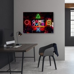 Obraz na płótnie, Napis Game Over dla gracza - 60x40