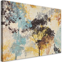 Obraz, Kolorowe drzewa abstrakcja - 120x80