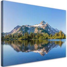 Obraz, Las Góry Jezioro krajobraz - 100x70